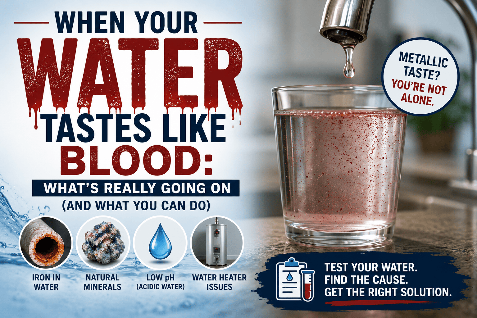 Why Does My Water Taste Like Blood