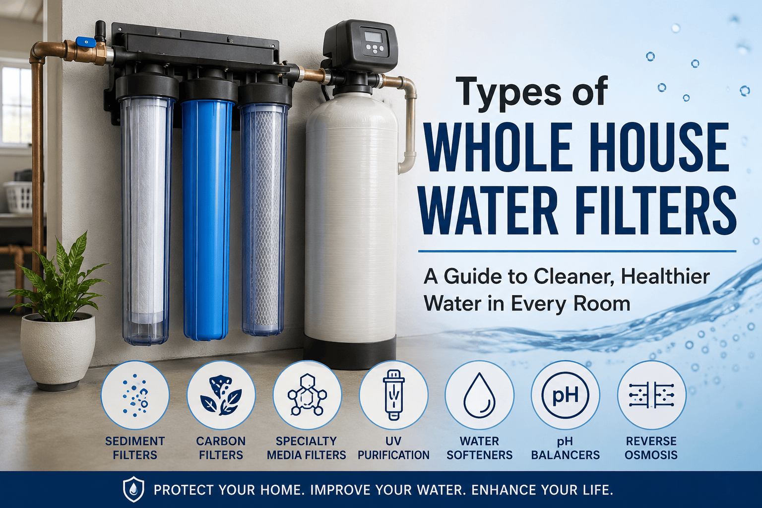 Types of Whole House Water Filters