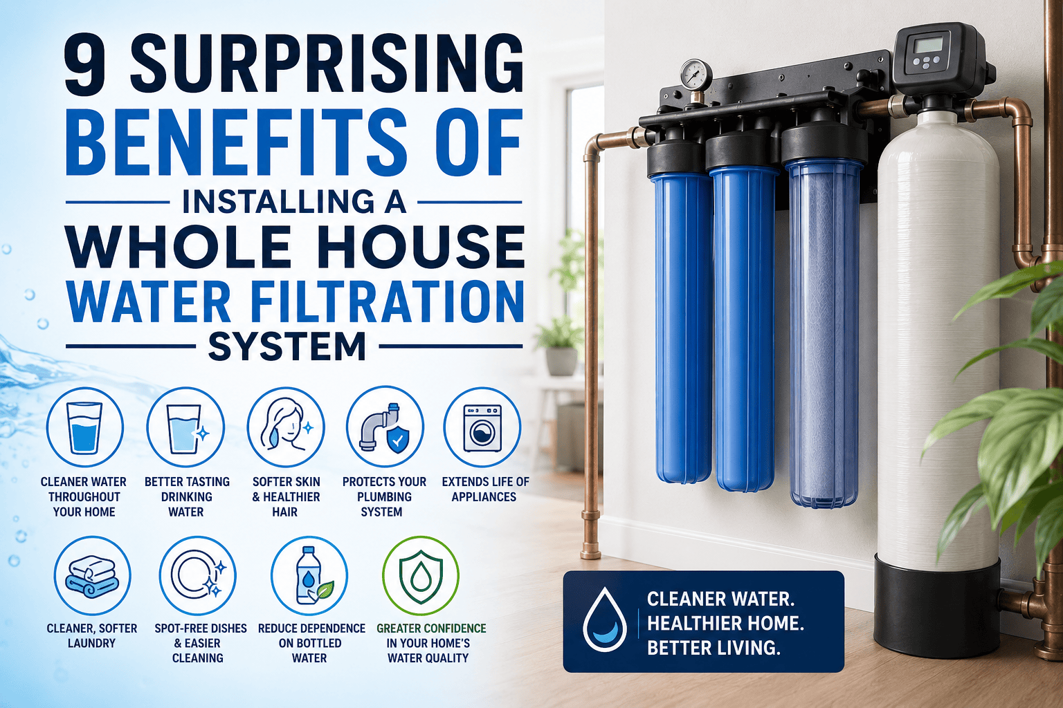 9 Benefits of a Whole House Water Filtration System for Your Home