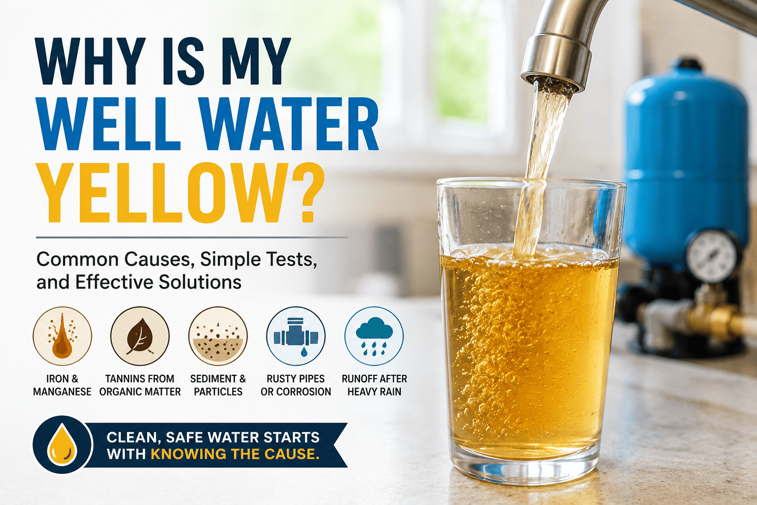 Why Does My Well Water Look Yellow Common Causes and Solutions for Homeowners