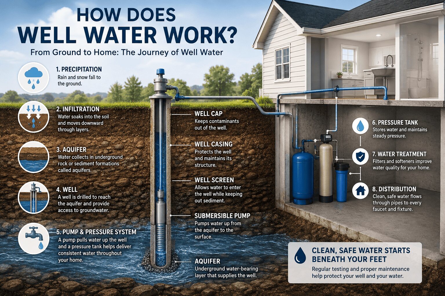 How Does Well Water Work? A Complete Guide to How Private Wells Supply Your Home