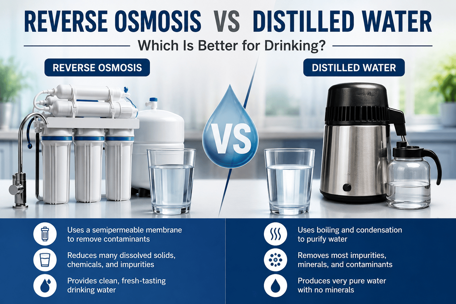 Reverse Osmosis vs Distilled Water Which Is Better for Drinking