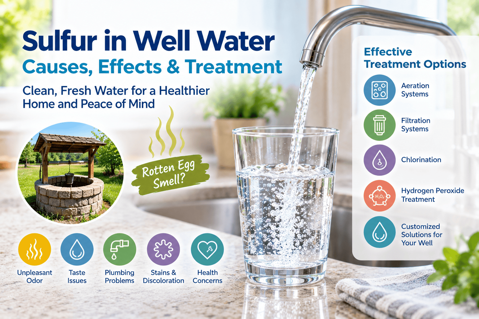 Sulfur in Well Water Causes, Health Effects & Treatment