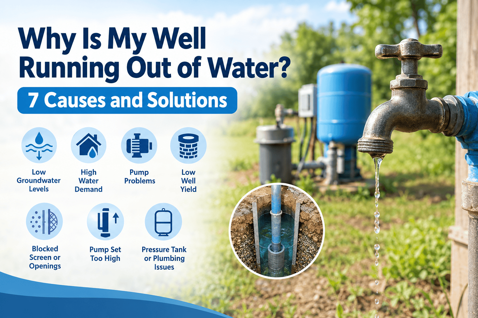 Why Is My Well Running Out of Water? 7 Causes and Solutions