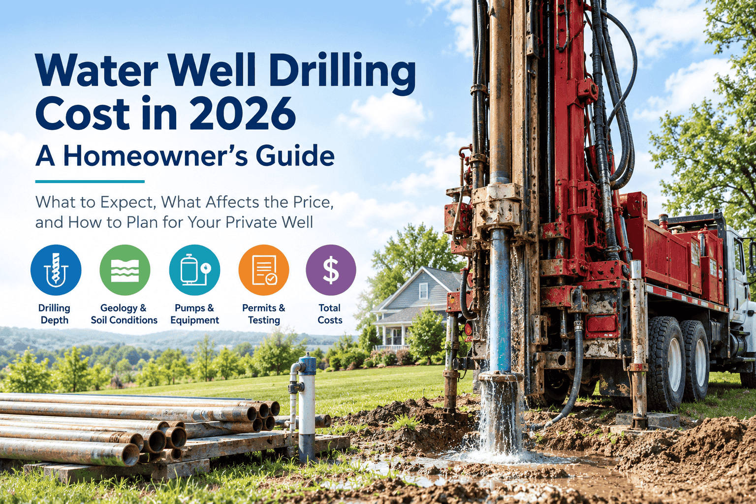 Water Well Drilling Cost in 2026 A Complete Guide for Homeowners