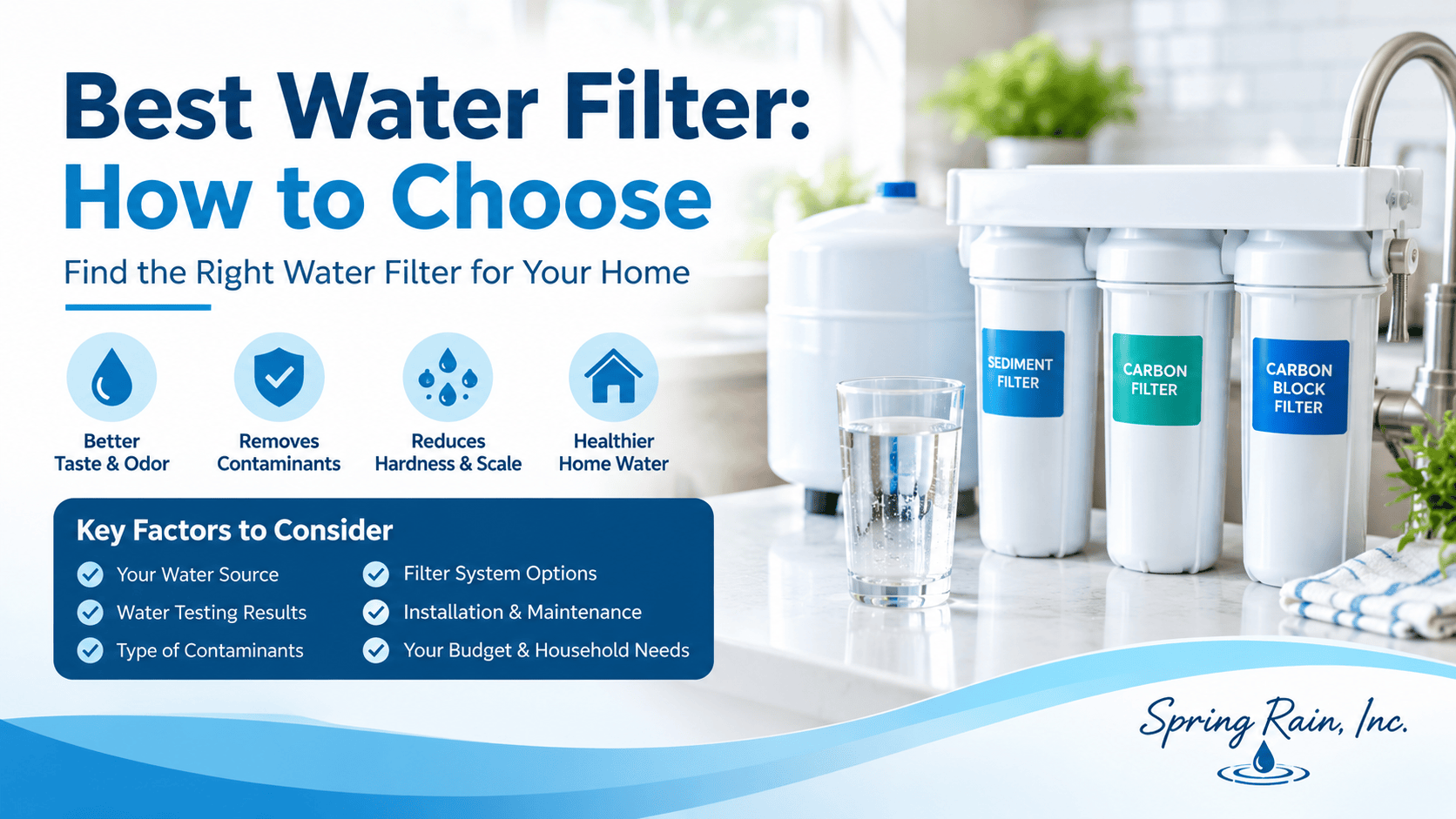 Best Water Filter How to Choose the Right One for Your Home