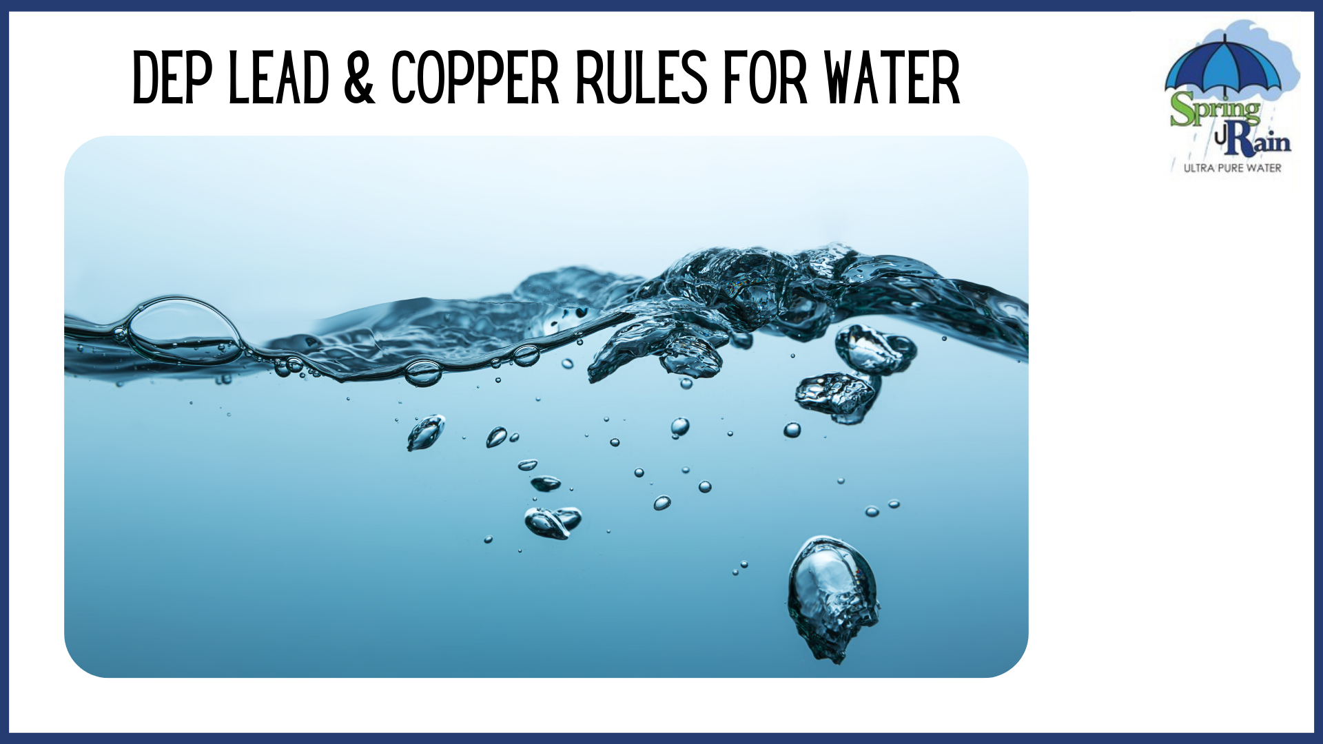 DEP Lead Copper Rules for Water